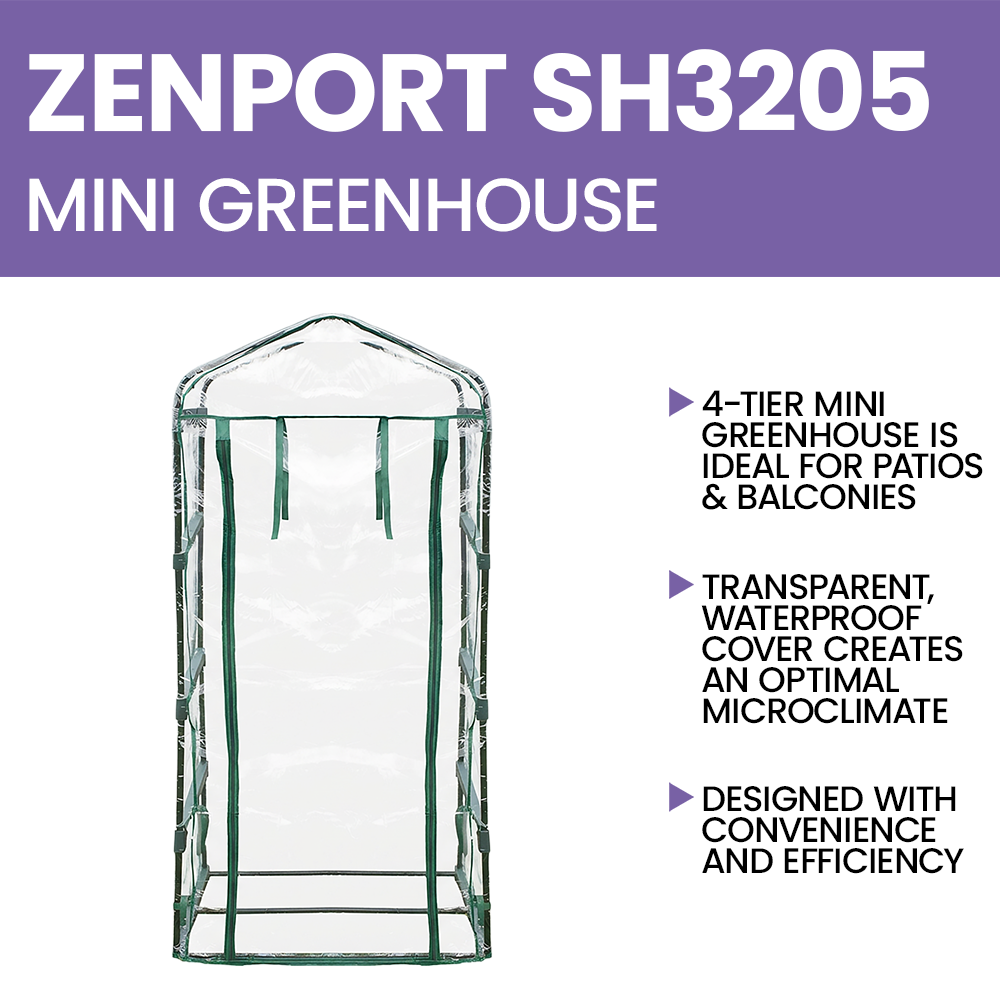 Zenport SH3205 Growing Rack, 2.5Ft W x 1.5Ft D