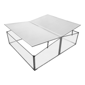 Zenport SH7005-2ZD Double-Wide Folding Aluminum Cold Frame Greenhouse