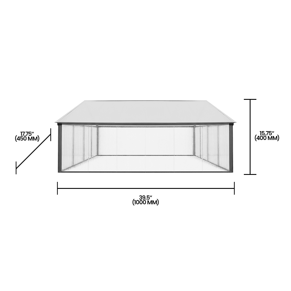 Zenport SH7005-ZD Folding Aluminum Cold Frame Greenhouse