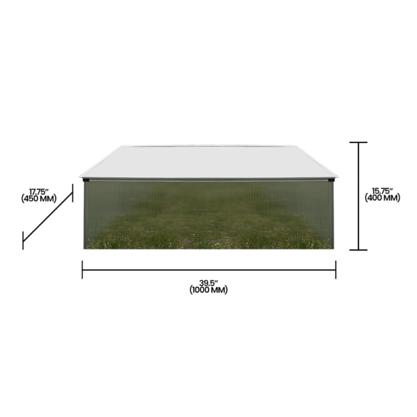 Zenport SH7005-ZD Folding Aluminum Cold Frame Greenhouse