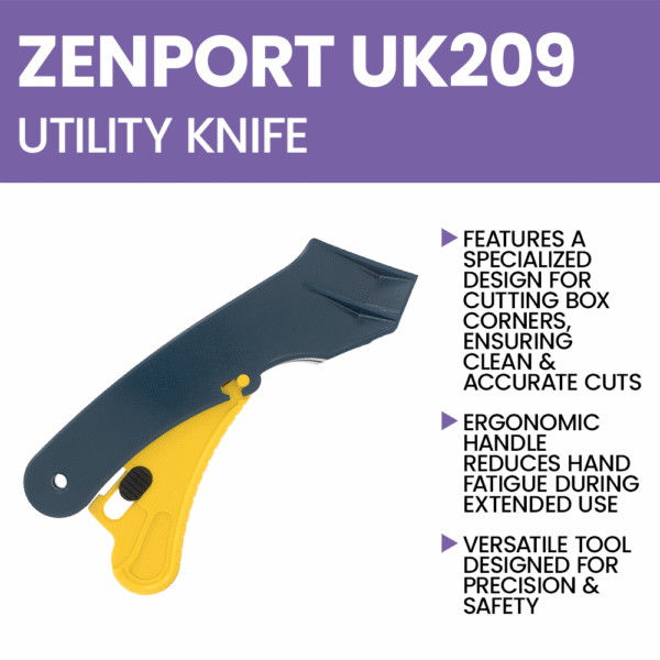 Zenport UK209 Utility Knife/Box Cutter with Safety Lock
