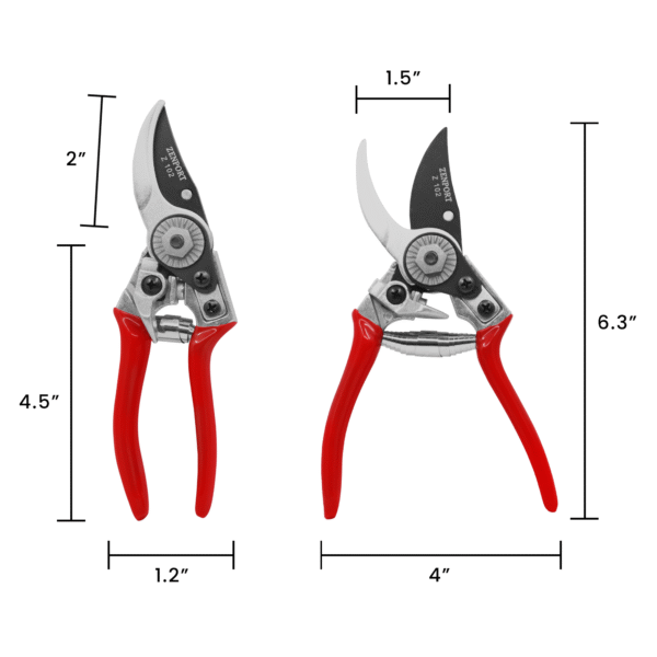 Zenport Z102 Swiss Style Hand Pruner, 7-Inch
