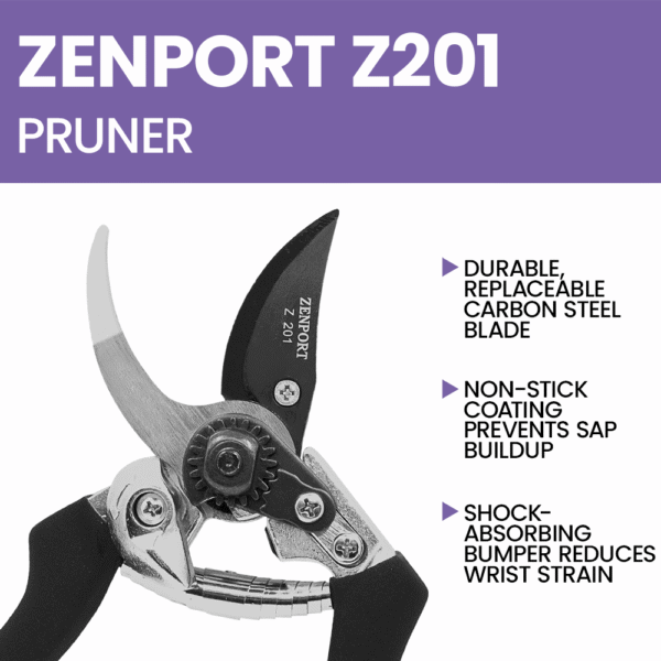 Zenport Z201 Heavy Duty Pruner, 8-Inch