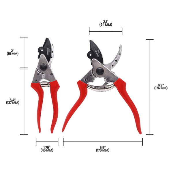 Zenport Z202 Heavy Duty Pruner, Cut-n-Hold, 8-Inch