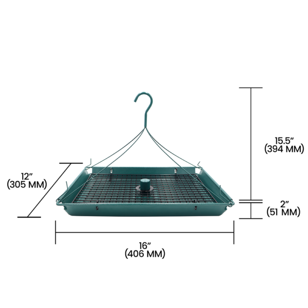 Zenport Z203009 2-in-1 Platform Bird Feeder