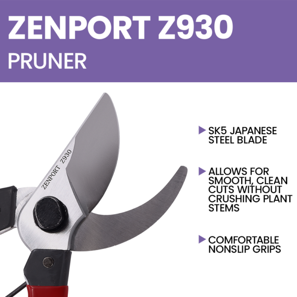 Zenport Z930 Pruning Shear, 2-Inch Blade