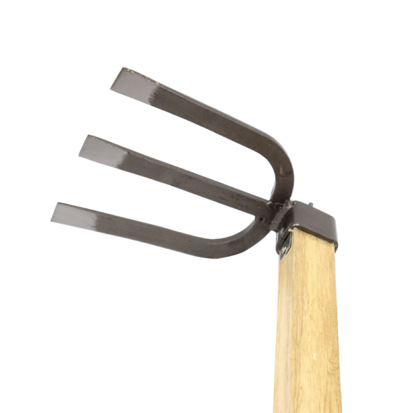 Zenport 3-Tooth Hoe with Wood Handle, 47-Inch