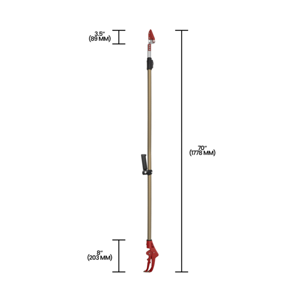 Zenport ZL625 Long Reach Telescopic Pruner with Pruning Saw, Extends 70 to 119-Inch PNG