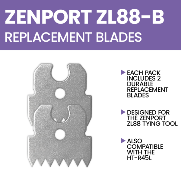 Zenport ZL88-B Replacement Blades for ZL88 Tape Tool, 2-pack