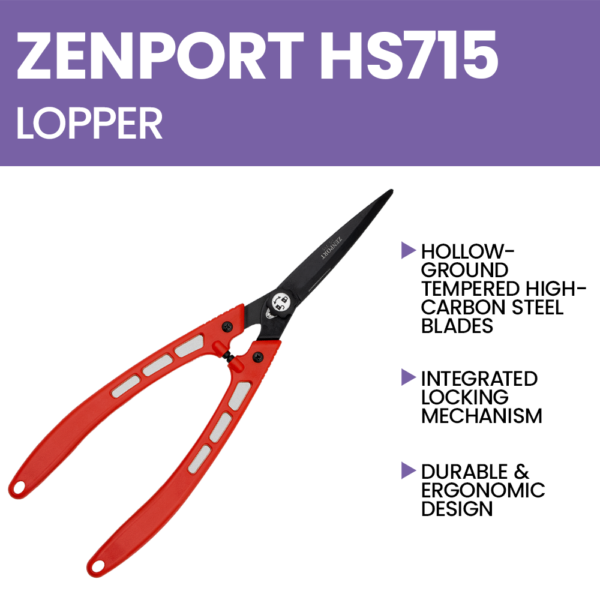 Zenport HS715 Hedge Shear, 6-Inch Blade