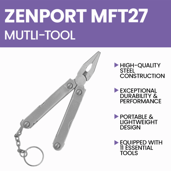 Zenport MFT27 12-Function Multi-Tool, Mini