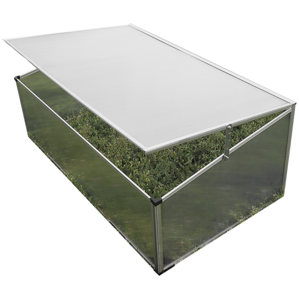 Zenport SH7005-ZD Folding Aluminum Cold Frame Greenhouse