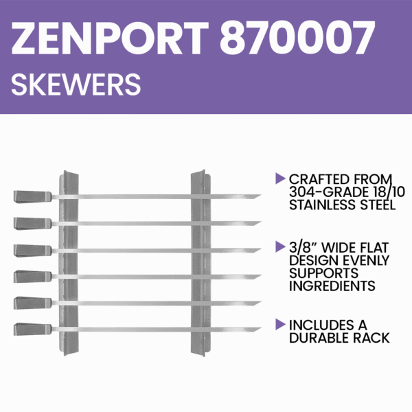 Zenport 870007 Stainless Steel Kabob Skewers