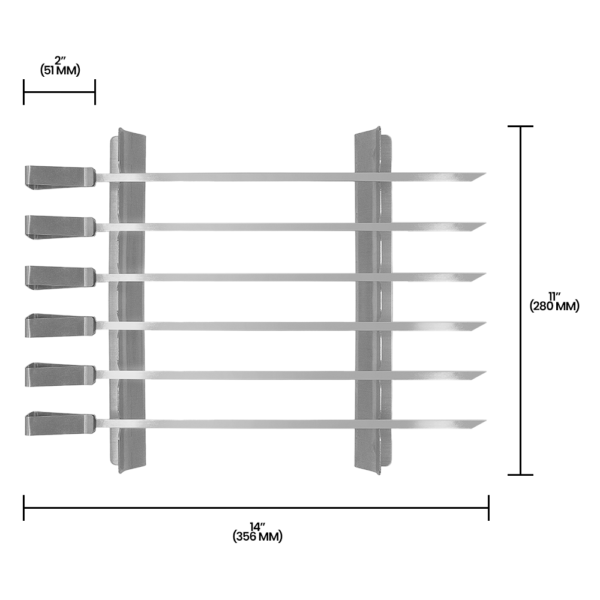 Zenport 870007 Stainless Steel Kabob Skewers