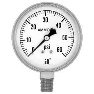Zenport APG60 Ammonia Gas Pressure Gauge, 60 PSI