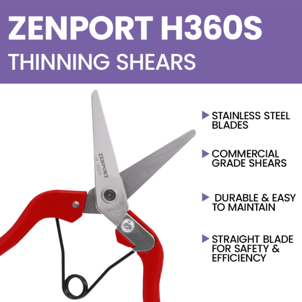 Zenport H360S Heavy Duty Thinning Shear, Stainless Steel Blade