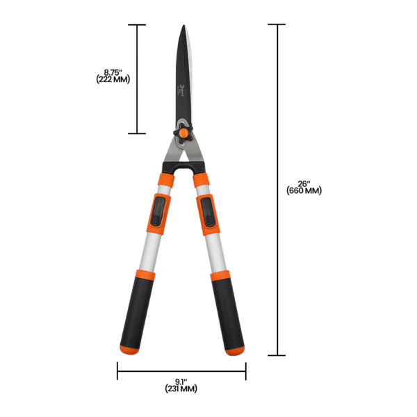 Zenport HS723 Telescopic Hedge Shear, 8.75-Inch Blade