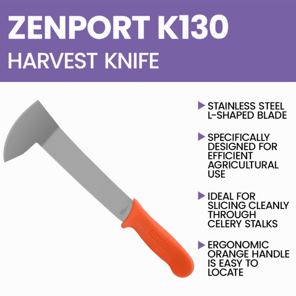 Zenport K130 Celery Harvest Knife, 8.5-Inch Blade