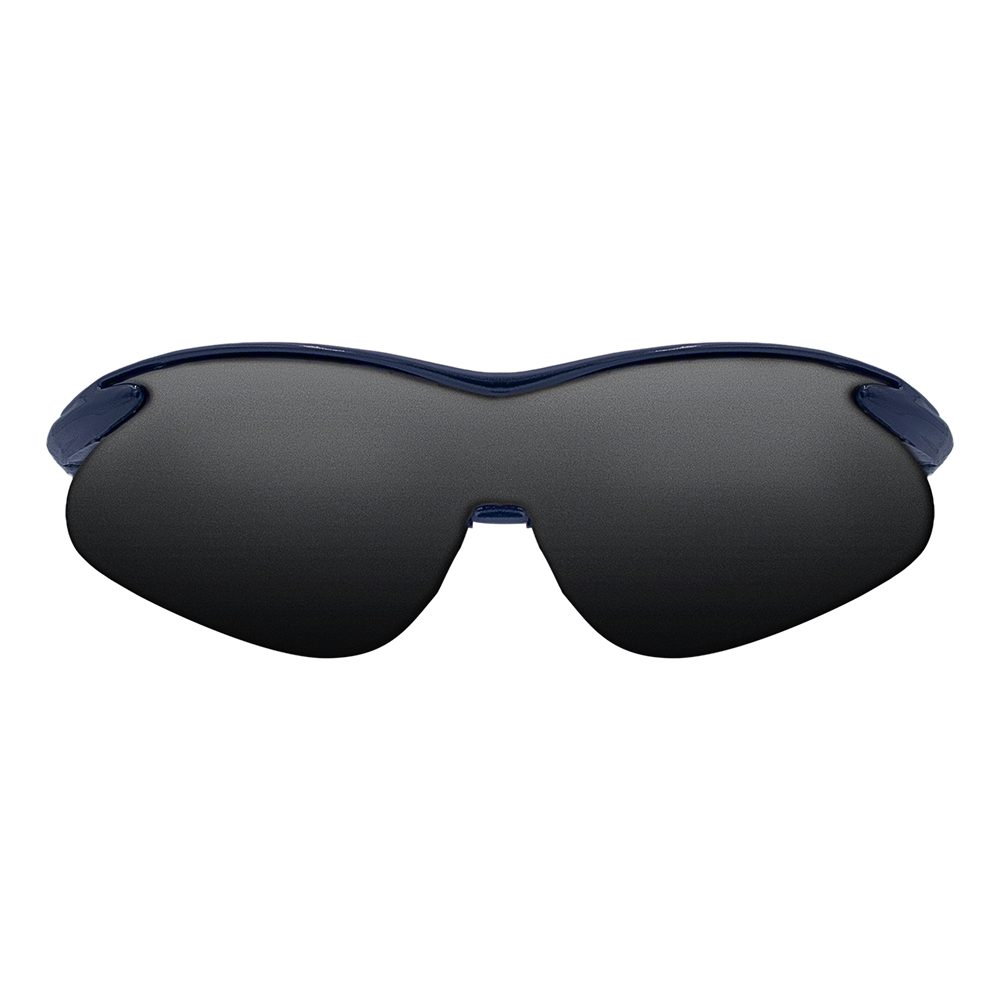 Zenport SG2681 Curved Safety Glasses with UV Coating, Blue Frame