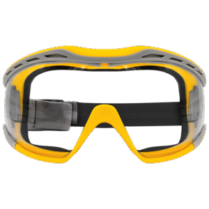 Zenport SG274 Safety Goggles Clear Lens, Flex Seal, Yellow
