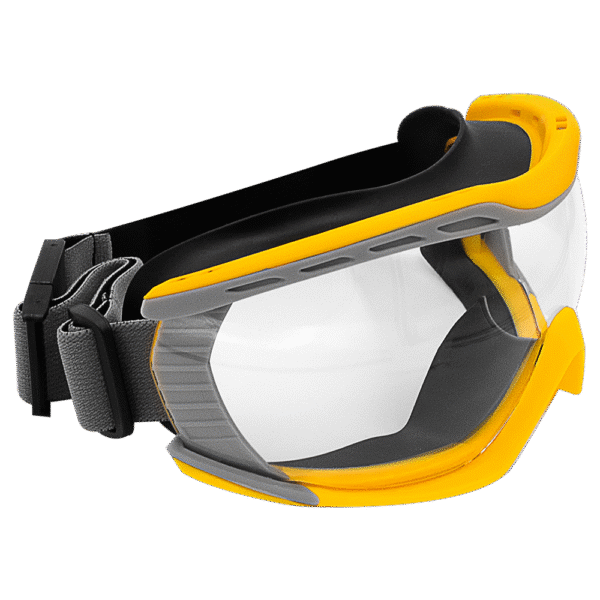 Zenport SG274 Safety Goggles Clear Lens, Flex Seal, Yellow