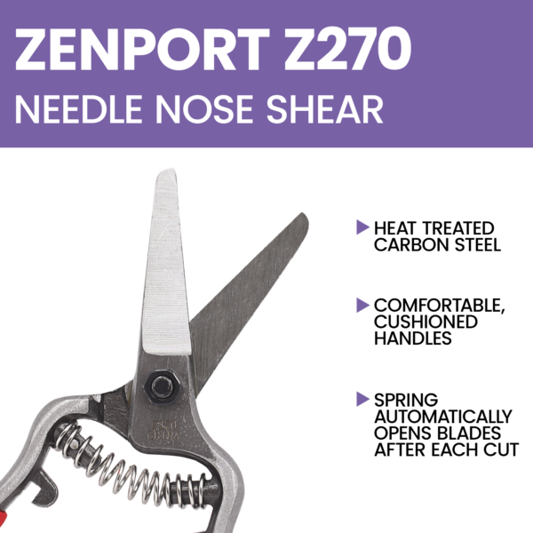 Zenport Z270 Needlenose Shear, Bonsai and Orchids, Mini