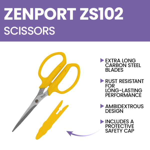 Zenport ZS102 Floral Scissors With Safety Cap