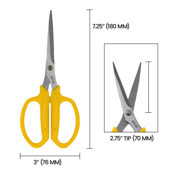 Zenport ZS102 Floral Scissors With Safety Cap