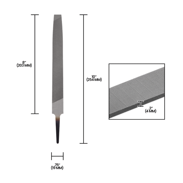 Zenport AGF200 8-Inch Mill Bastard File