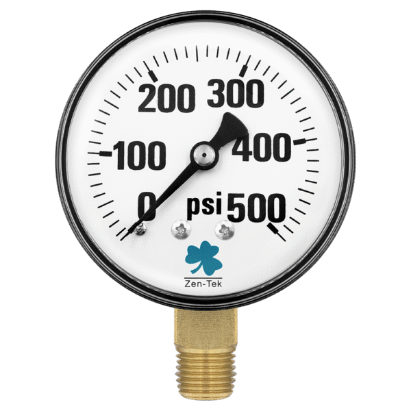 Zenport DPG500 Dry Air Pressure Gauge, 500 PSI