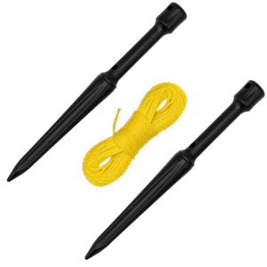 Zenport GA711 Planting Line Stake Holder Set and 50-foot Nylon Cord