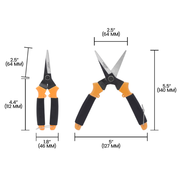 Zenport H303 Light Needle Nose Shear with Wishbone Spring