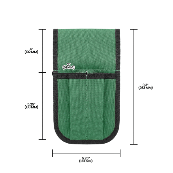 Zenport HJ253 Dual Pocket Pouch Pruner Sheath with Belt Loop