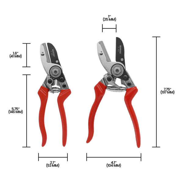 Zenport Z203 Heavy Duty Pruner, Anvil Action, 8.5-Inch