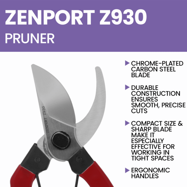 Zenport Z930 Pruning Shear, 2-Inch Blade