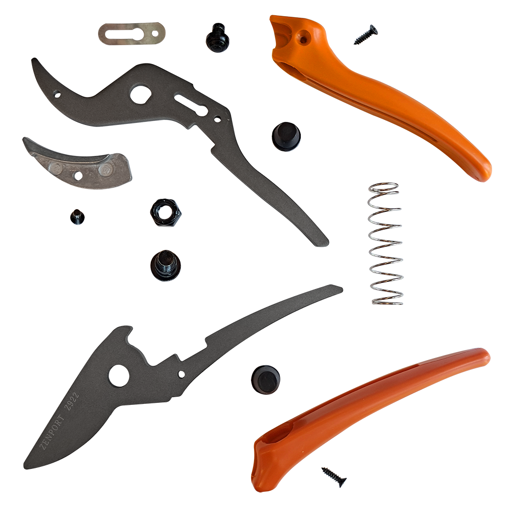 Zenport QZ431 Anvil Pruner - 1-Inch Cut Capacity Professional Gardening Shears, 8.3-Inch