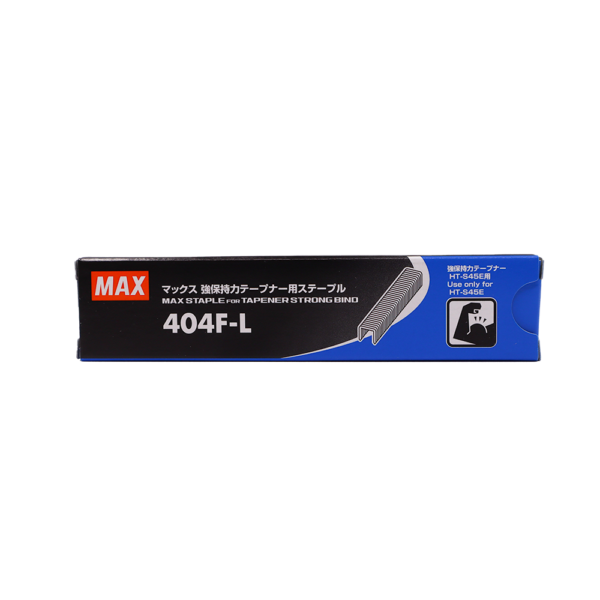 MAX 404F-L Staples for Strong Bind Tapener Tool (3,000 Per Pack)