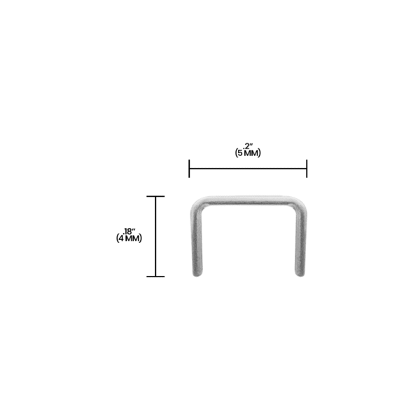 MAX 404F-L Staples for Strong Bind Tapener Tool (3,000 Per Pack)